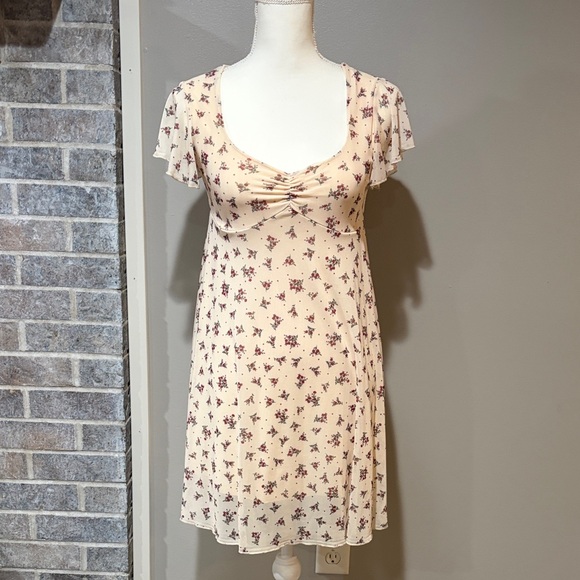 See You Monday Dresses & Skirts - See You Monday Cream Floral Dress